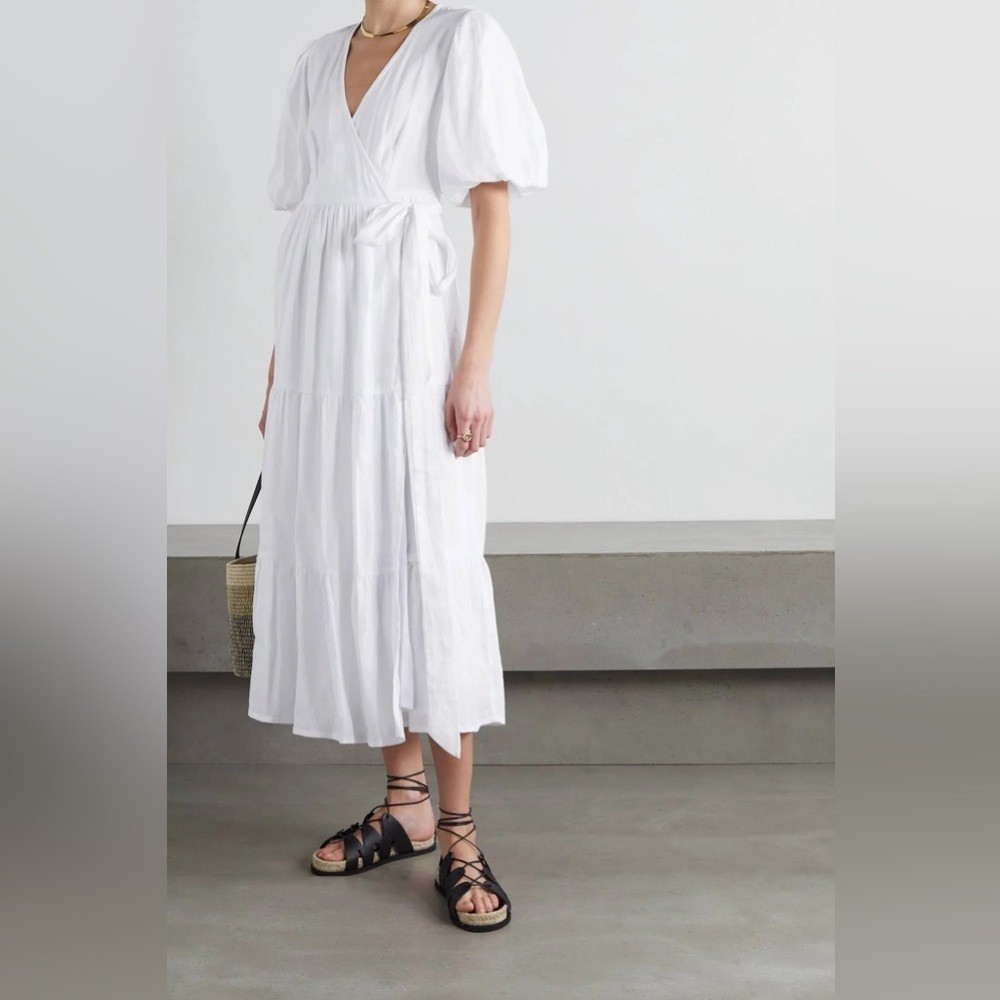 Faithfull the Brand Edee Wrap Dress US Size 6 / M NWT